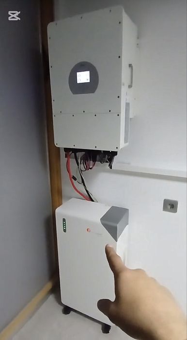8 Paineis 665w bi faciais + inversor Deye 6kw + Bateia 10kw