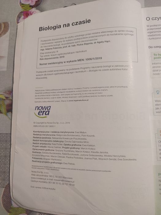 Biologia na czasie 1