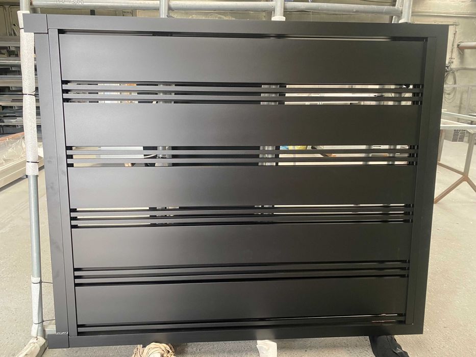 Brama skrzydłowa 150x400cm ogrodzenia Premium aluminiowe