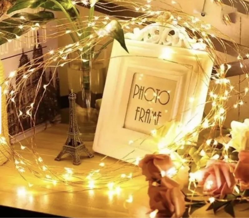 Гірлянда роса нитка led на батарейці 3м 5м 10м