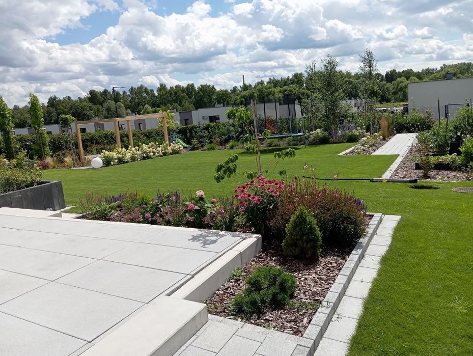 Zakładanie ogrodów Zakładanie trawnika Kostka brukowa Usługi ogrodnicz