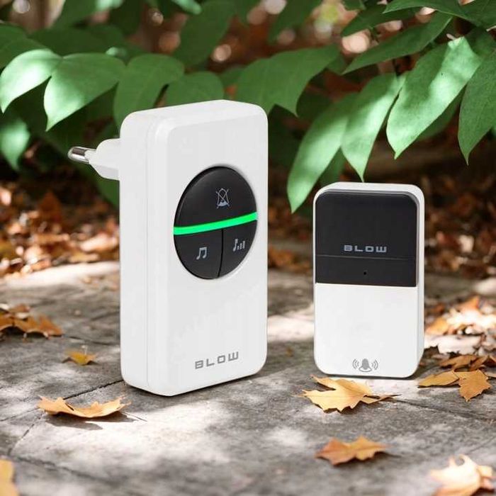 Dzwonek BEZPRZEWODOWY wodoodporny duży zasięg kinetyczny bezbateryjny