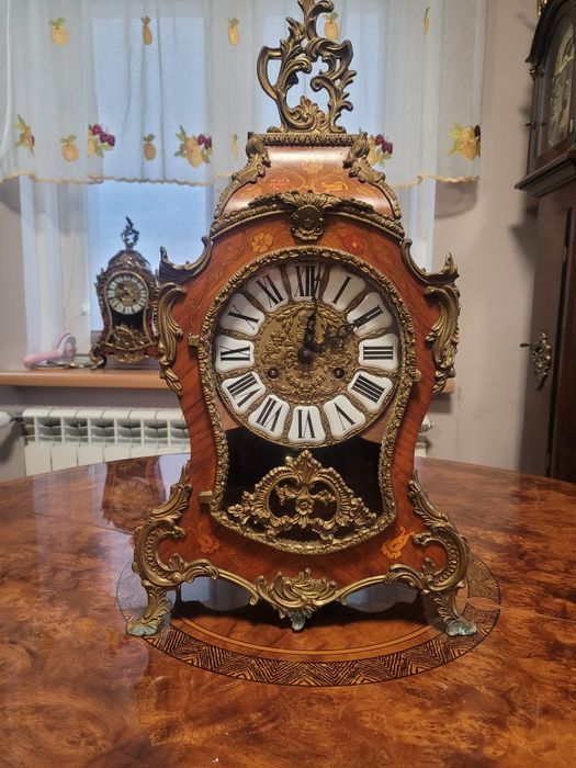 Zegar kominkowy, styl boulle 1978r