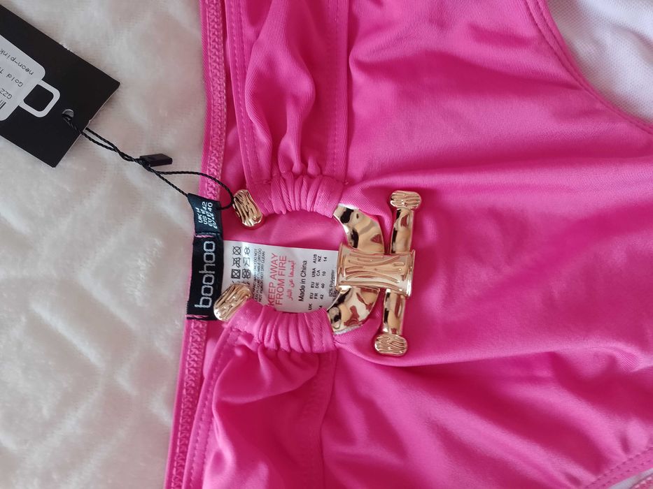 (42/XL) Bogato zdobione Majtki plażowe z Londynu, dół bikini, NOWY