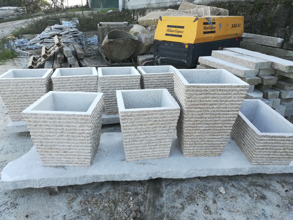 Ladrilho em granito cinza