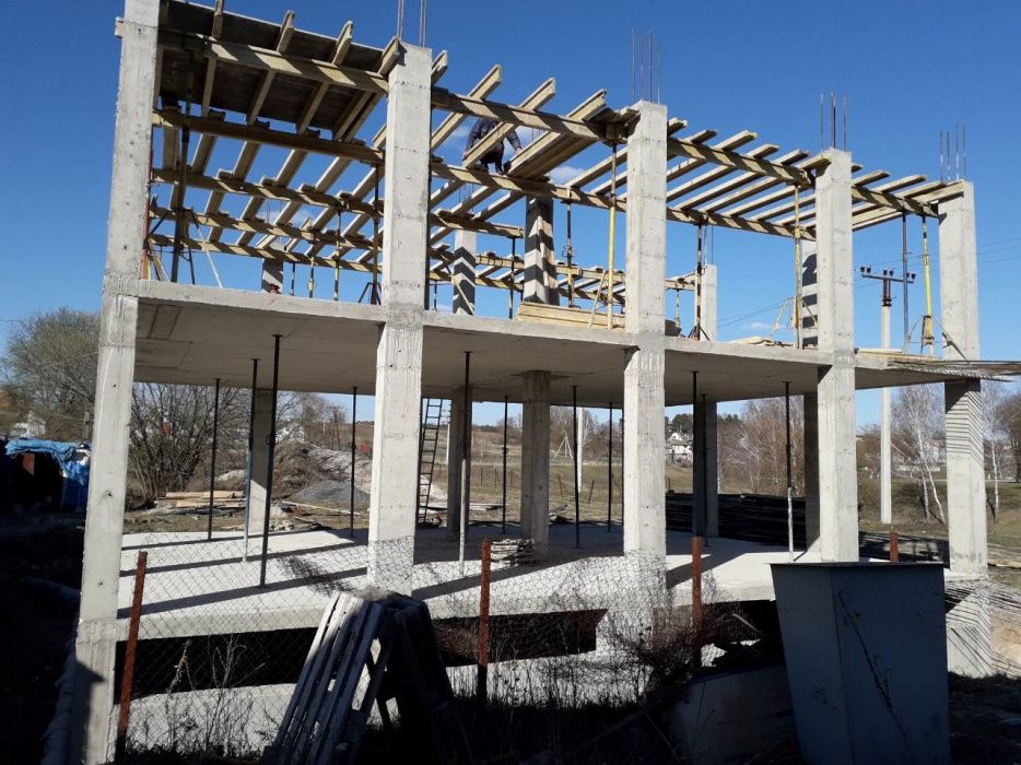 Монолитные работы со своей опалубкой - 92 фото