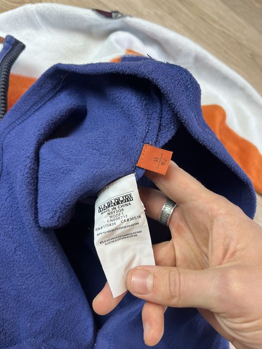 Napapjiri Center Logo Męski S Polar rozpinany 1/4 ZIP Fleece Gorpcore Outdoor