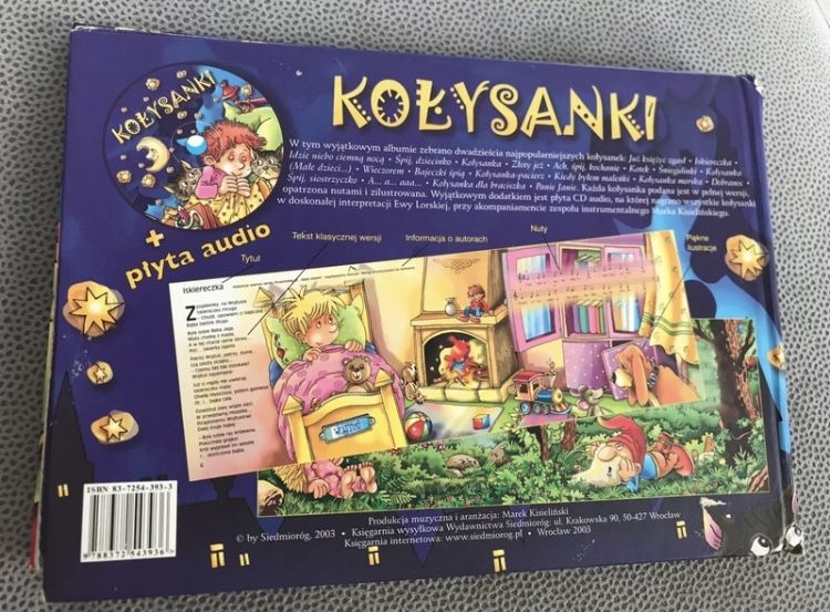 Książka z kołysankami dla dzieci