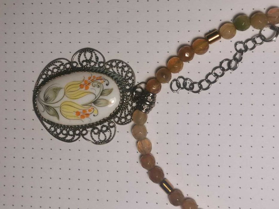 Колье с кулоном СССР емаль