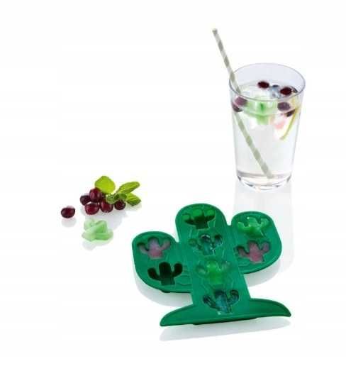 Silikonowa Foremka na Kostki Lodu Kaktus ERNESTO – Zielona