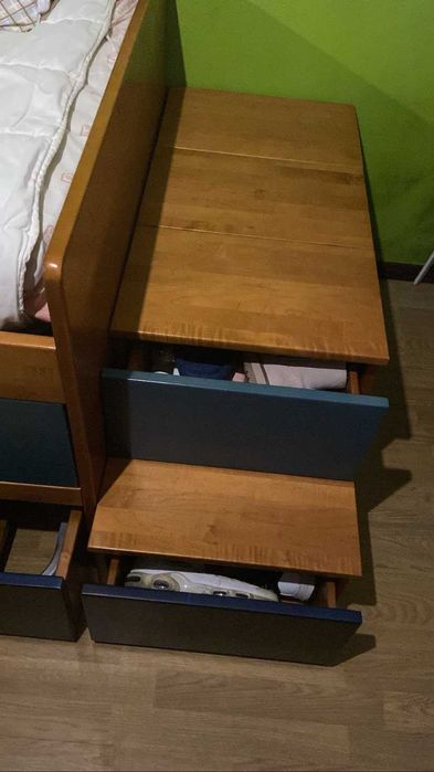 Cama Beliche Com Gavetas e 2 degraus /gavetas