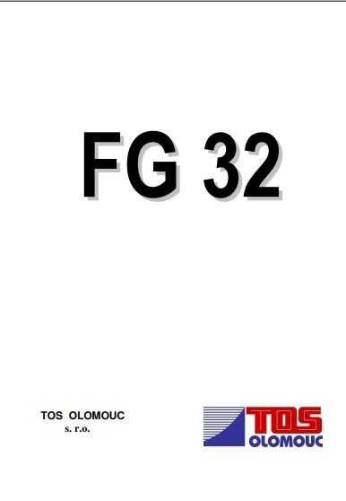 Frezarka FG 32 DTR
