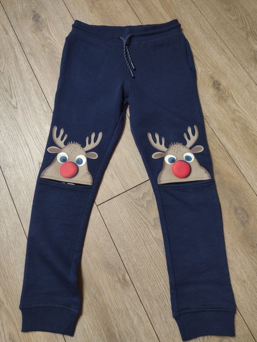 Spodnie świąteczne 134 C&A