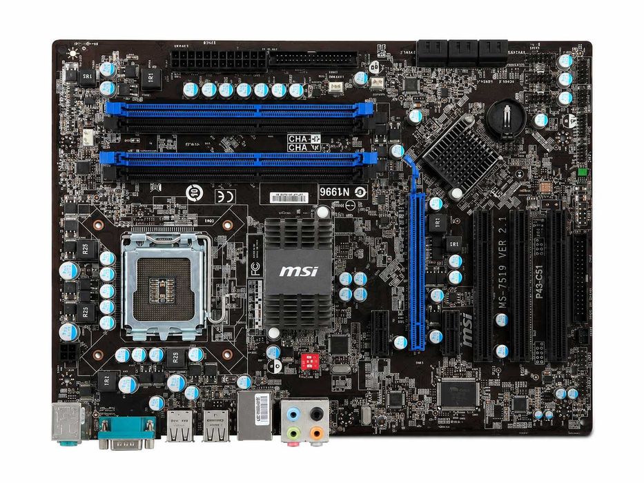 Płyta główna MSI P43-C51 MS-7519 VER 2.1 LGA775 DDR3 ATX nietestowana
