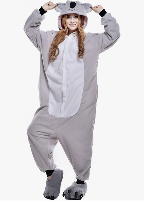 Nowa! Piżama koala miś kombinezon 40 L dres miękka