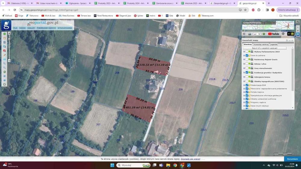 Działka budowlana, widokowa 11km od Nowego Sącza (Wola Kurowska)