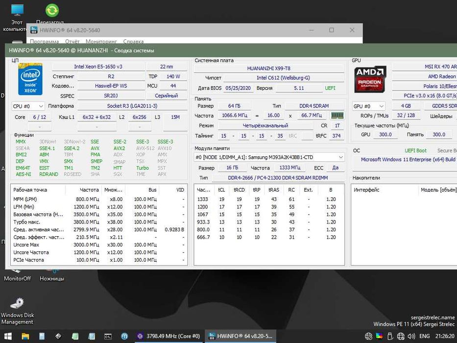 Процесор Intel Xeon E5-1650V3