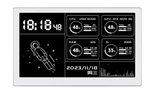 5-дюймовый USB-монитор Waveshare с IPS-дисплеем 800x480