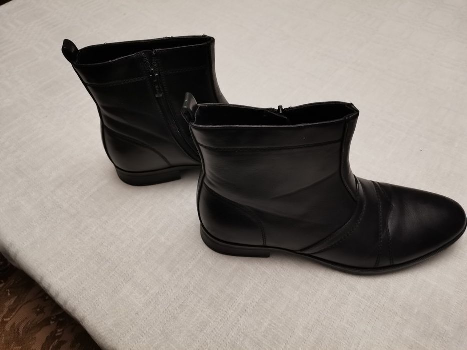 Skórzane sztybety męskie, rozmiar 41