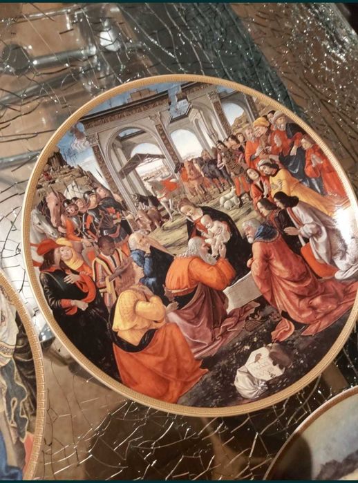 Pratos decorativos porceil e costa verde