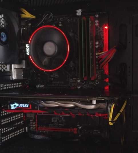 материнка AM4 + Ryzen 8 ядер