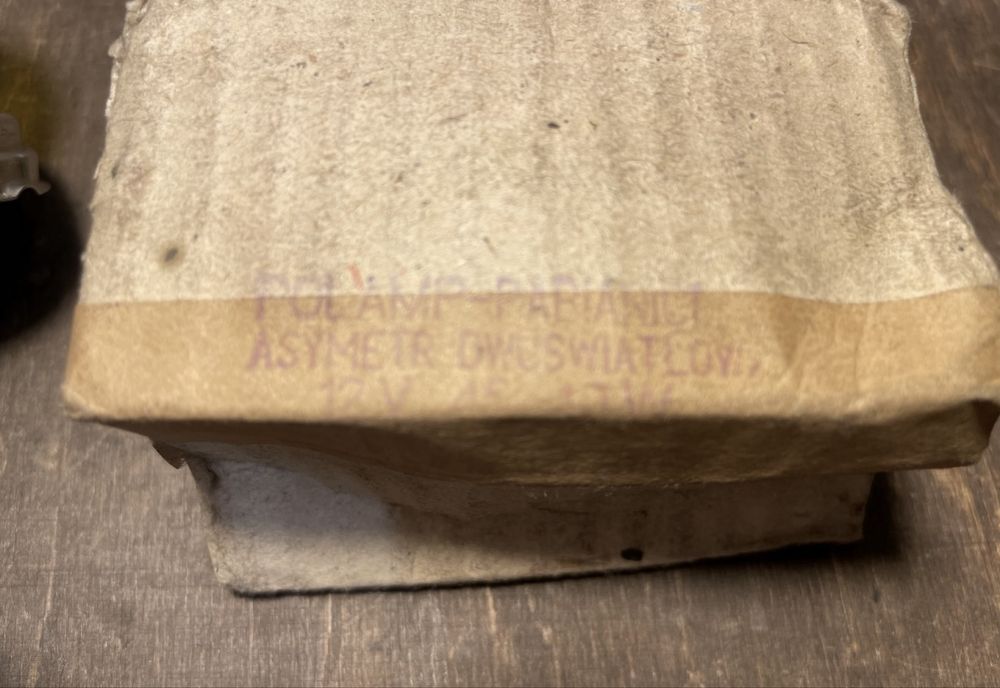 Oryginalne NOWE żarówki R2 barwy żółtej selektywnej 12V 45/40W