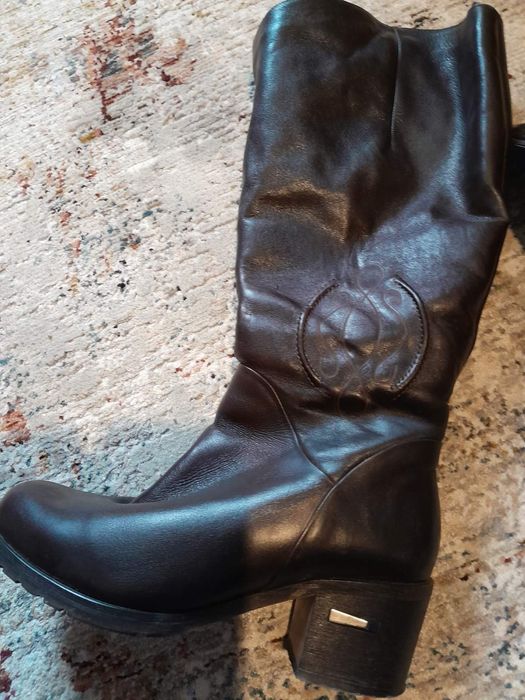 Сапожки зимові жіночі шкіряні 37