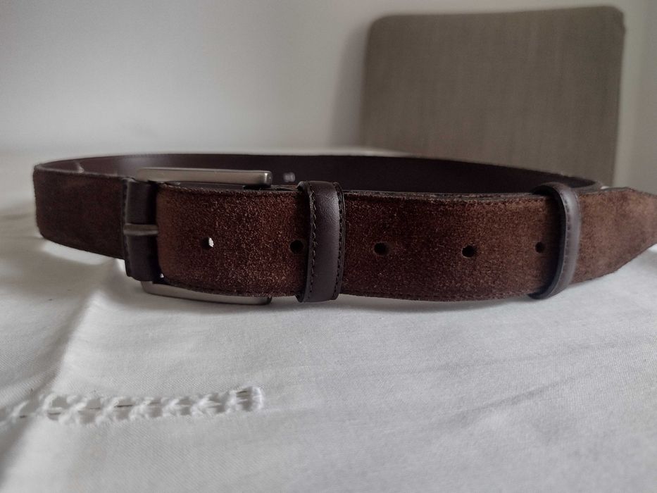 RUFEL Leather Belt in Brown