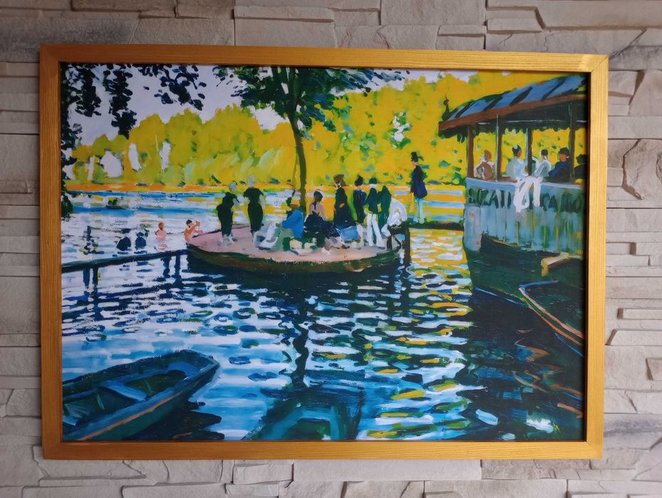 Obraz na płótnie - La Grenouillère, Claude Monet, 50x70