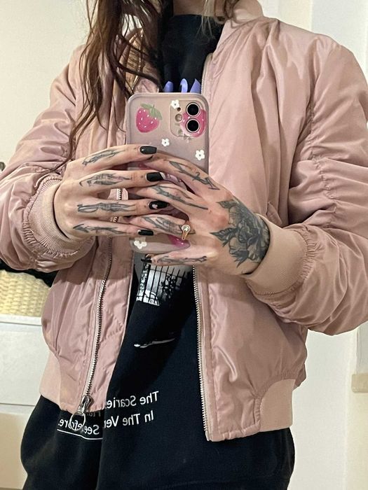 Quispo rosa pastel pull&bear pouco usado.