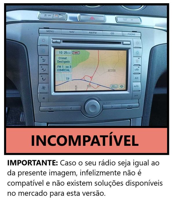 (NOVO) Rádio 2DIN • Ford S-MAX (2006 a 2011) • Android GPS [4+32GB]