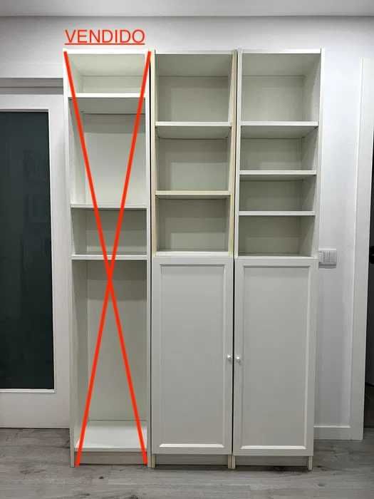 Duas Estantes IKEA Billy com porta