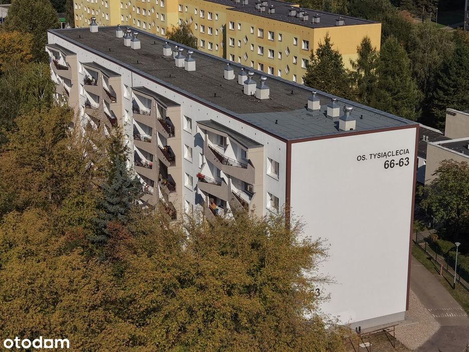 3 pokoje | 69,2 m² | 2 łazienki | Os. Tysiąclecia | Bez prowizji