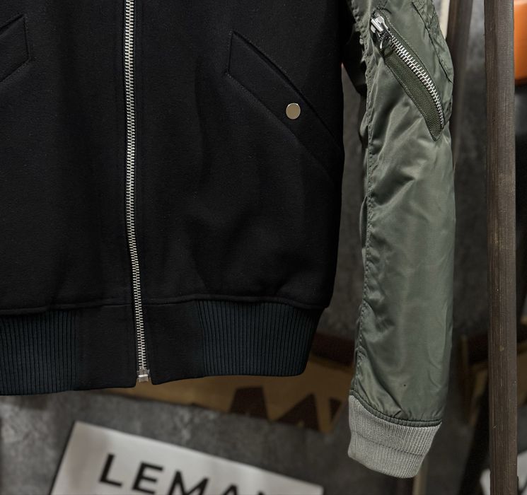 Куртка жіноча Бомбер Sandro Paris Bomber Wool Zip Jacket чорний хакі M