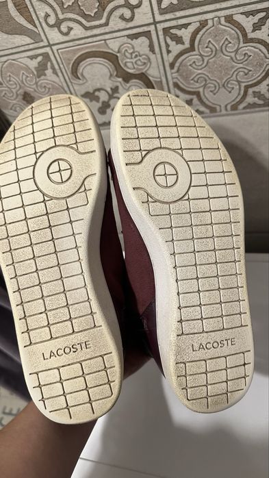 Шкіряні хайтопи lacoste, розмір 39