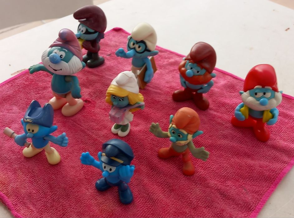 CRIANÇA BRINCAR ou COLECÇÃO os STRUMPFS ou SMURFS. Casa Quarto Sala Cozinha Colecionar.