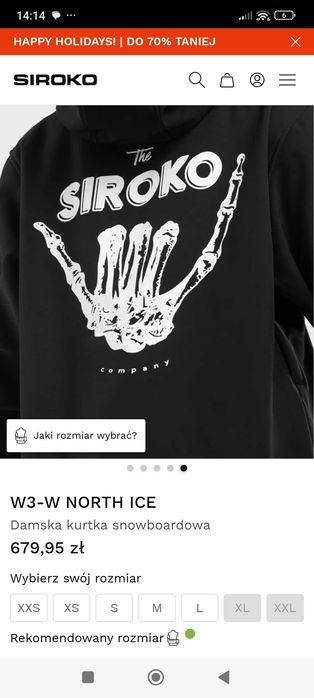 Nowa kurtka Siroko anorak W3 North ICE rozm. XXL
