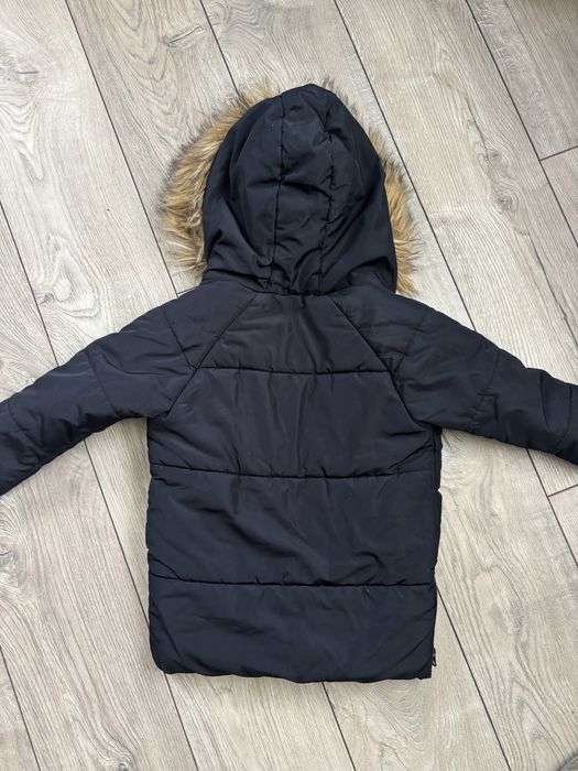 Зимова тепла  чорна куртка парка  110- 116