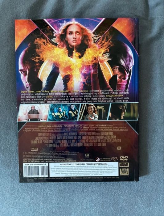 film DVD x-men mroczna phoenix