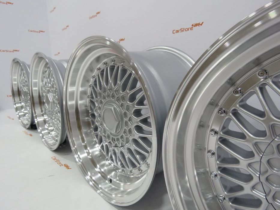 Jantes Look BBS RS 16 x 8 et 25 + 9 et 20 4x100/108 Silver