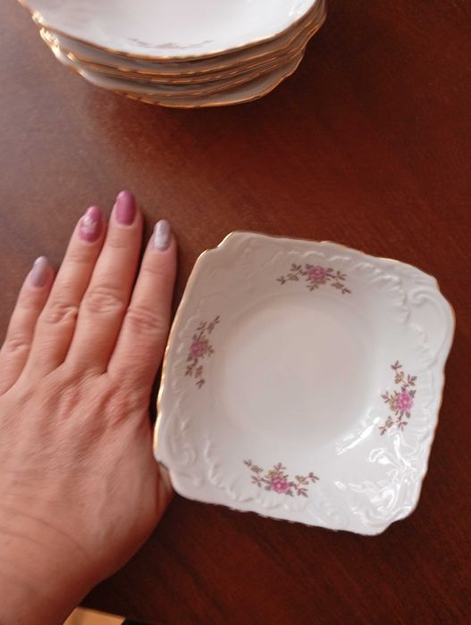 Miseczki deserowe/do lodów, retro porcelana