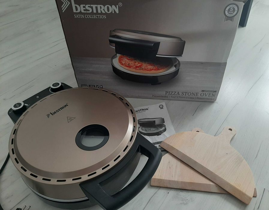 Piec do pizzy Bestron Viva Italia APZ500 satynowy 1500 W