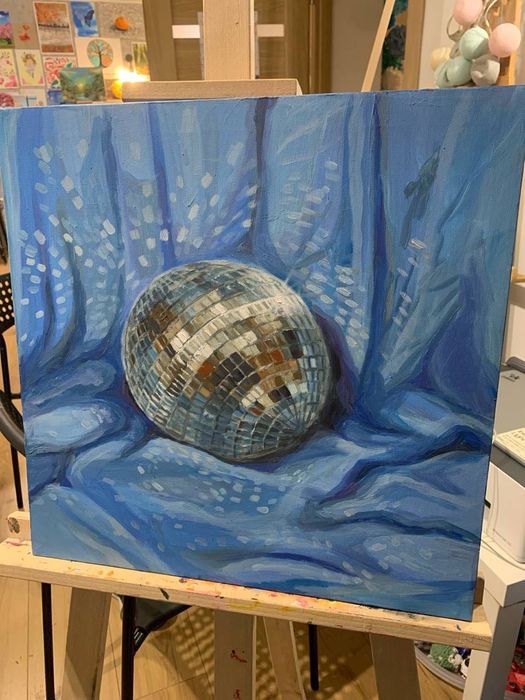 Sprzedam obraz, akryl na płótnie „Discoball”