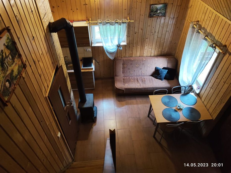 Domek z balia isauna na Kaszubach nad jeziorem mini zoo jazdy konne