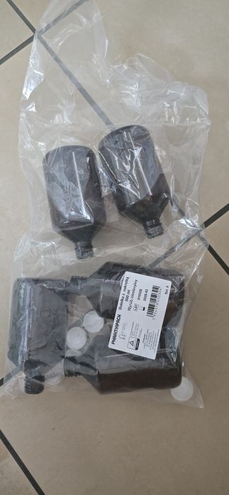 Butelka 500ml z nakrętką plastik zestaw