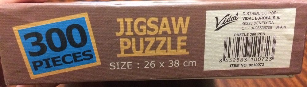 Jigsaw Puzzle Vidal, 26x38 cm (COMO NOVO)