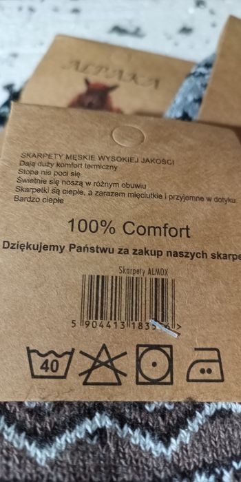 Męska Alpaka 100%  Piękne wzory. Ciepła. Promocja!