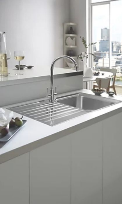 Zlewozmywak jednokomorowy Franke Ascona stal srebrny