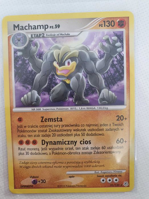 Karty pokemon Diement i Perła Ursaring, Gengar, Walrein, Machamp