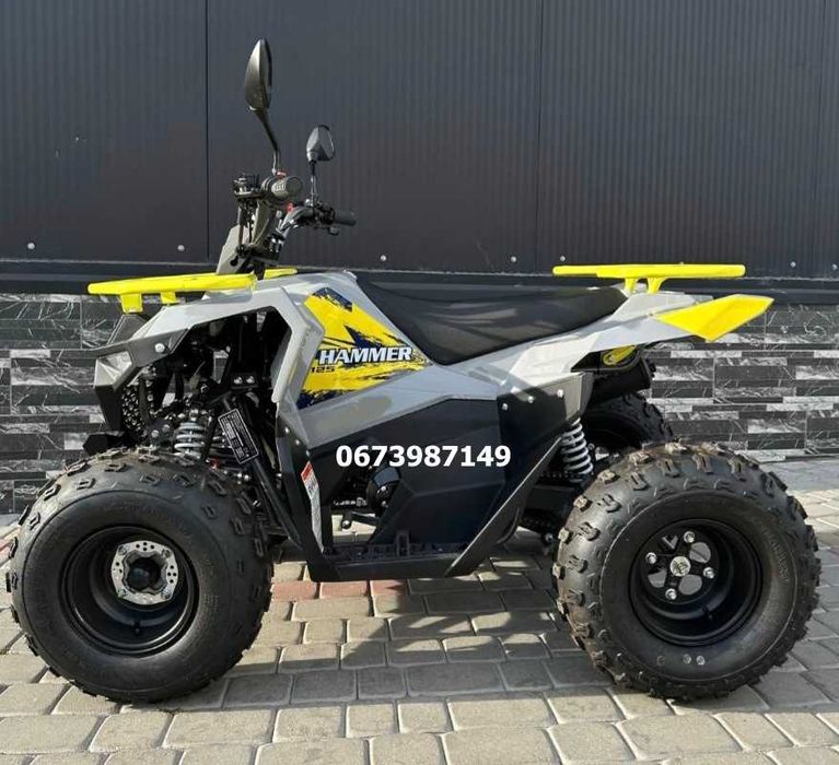 Квадроцикл MIKILON HAMMER 125 Нова Техніка Навантаження 150 кг Великий паливний бак на 7л БЕЗКОШТОВНА доставка додому в зібраному стані